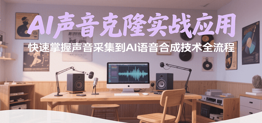 AI声音克隆实战应用，快速掌握声音采集到AI语音合成技术全流程-副业资源网