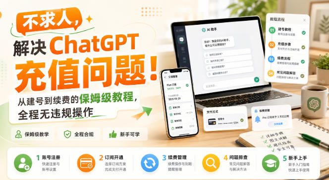 不求人,解决ChatGPT充值问题!从建号到续费的保姆级教程,全程无违规操作-副业资源网