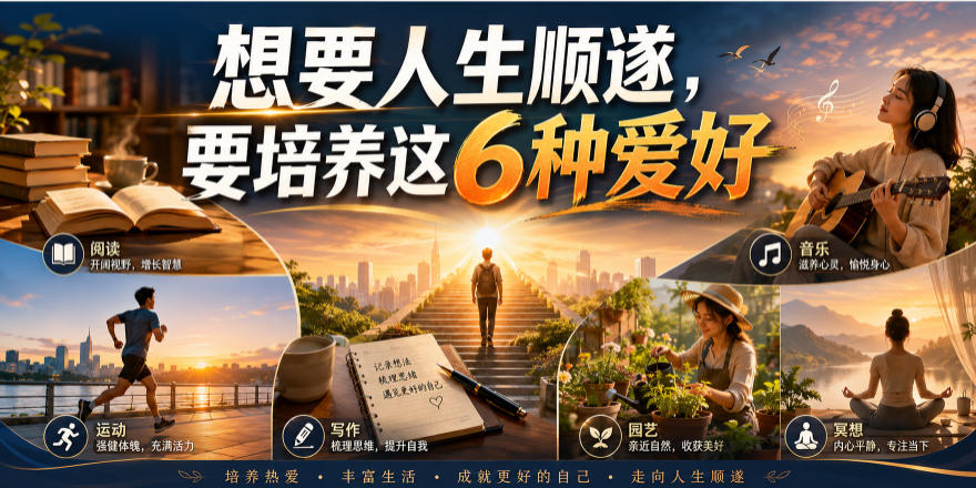 公众号付费文章：想要人生顺遂，要培养这6种爱好-副业资源网