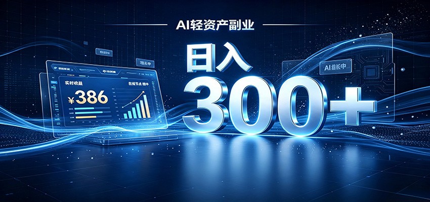 2026 AI轻资产风口，Token中转站小白可入局，日入300+-副业资源网