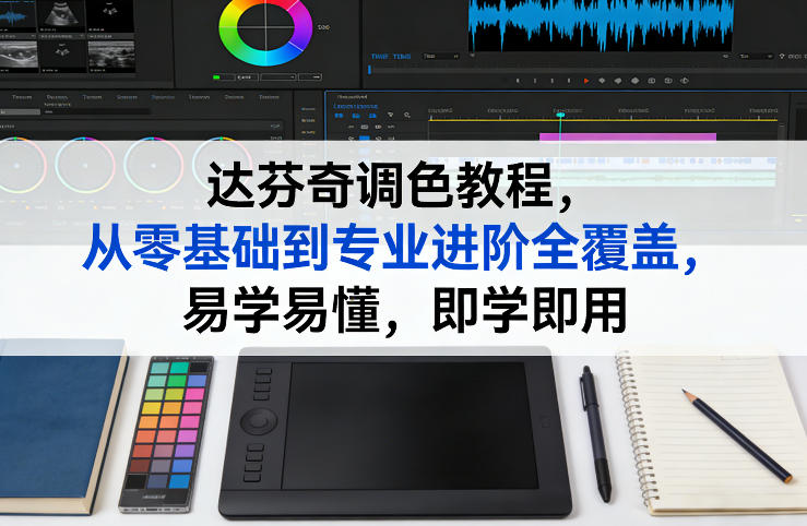 达芬奇调色教程，从零基础到专业进阶全覆盖，易学易懂，即学即用-副业资源网