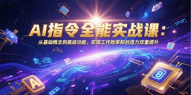 （15455期）AI指令全能实战课：从基础概念到高级功能，实现工作效率和创造力双重提升-副业资源网