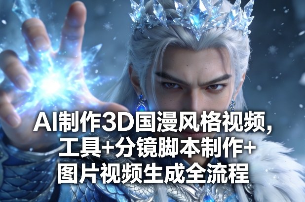 AI制作3D国漫风格视频,工具+分镜脚本制作+图片视频生成全流程-副业资源网