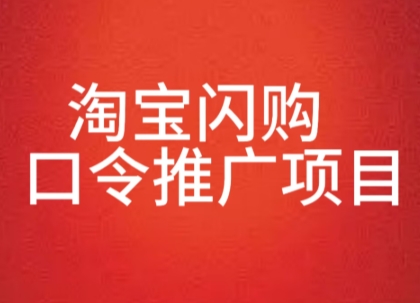 淘宝闪购口令推广项目，收益可观，一部手机，一个抖音号即可操作-副业资源网