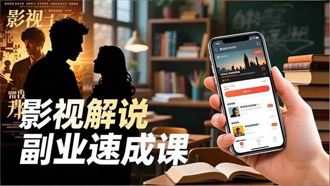 （16740期）Tk影视解说副业速成课，软件安装、全流程实操、爆款预设，新手两周变现-副业资源网