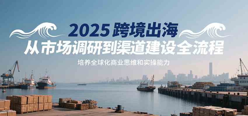 2025跨境出海从市场调研到渠道建设全流程，培养全球化商业思维和实操能力-副业资源网