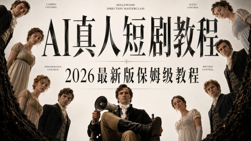 AI真人短剧制作全流程，AI视频大佬专为零基础研制的AI短剧教程，保姆级教程，新手一学就会！-副业资源网