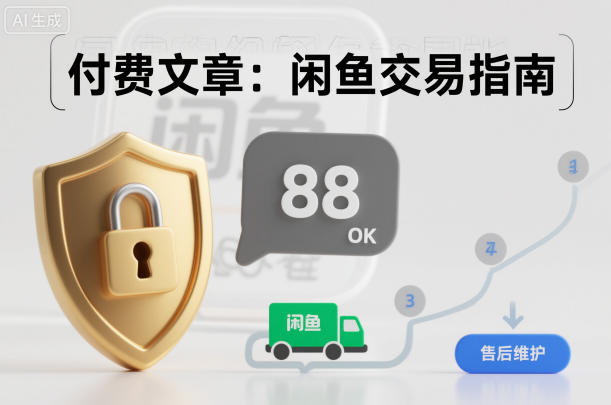 付费文章：闲鱼交易指南，怎么才能降低被坑被马扁的概率-副业资源网
