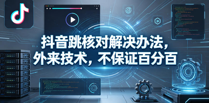 抖音跳核对解决办法，外来技术，不保证百分百-副业资源网