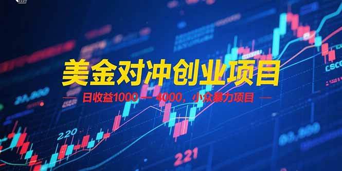 （15187期）美金对冲创业项目，日收益 1000 – 4000，小众暴力项目-副业资源网