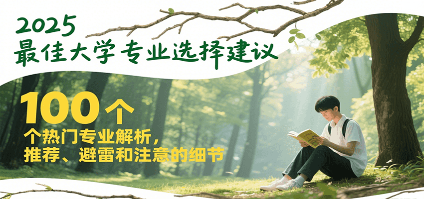 2025最佳大学专业选择建议，100个热门专业解析，推荐、避雷和注意的细节-副业资源网