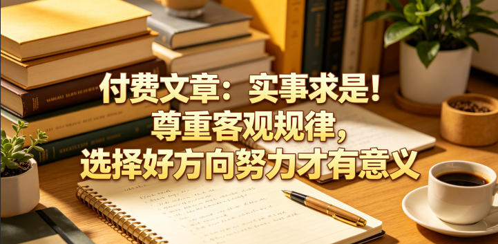付费文章:实事求是!尊重客观规律,选择好方向努力才有意义-副业资源网