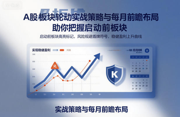 A股板块轮动实战策略与每月前瞻布局，助你把握启动前板块，规避风险，实现稳健盈利-副业资源网