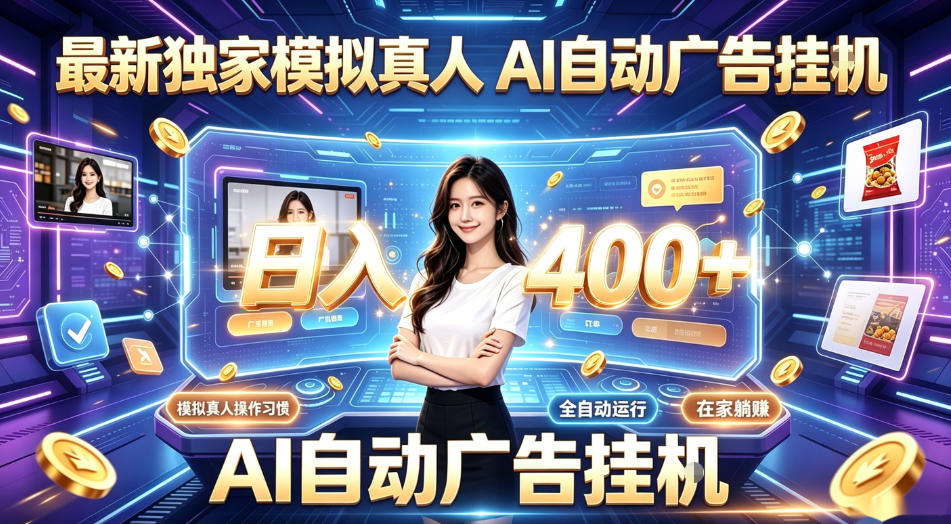 最新独家模拟真人，AI自动挂号挂G，日入400+，全程全自动运行，无需人工【揭秘】-副业资源网