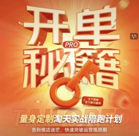 淘宝开单秘籍PRO，量身定制淘天实战陪跑计划，告别做店迷茫、快速突破运营瓶颈期（更新6月）-副业资源网