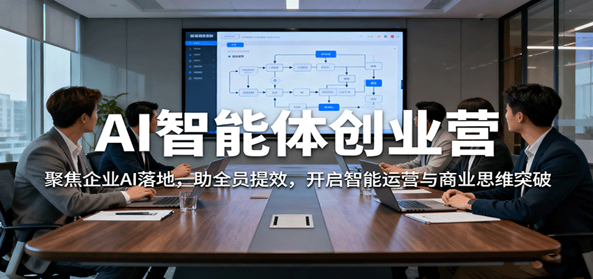 AI智能体创业营：聚焦企业AI落地，助全员提效，开启智能运营与商业思维突破-副业资源网