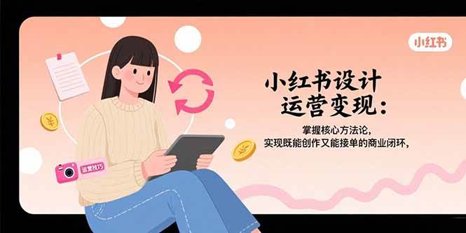 （15636期）小红书设计运营变现：掌握核心方法论，实现既能创作又能接单的商业闭环-副业资源网