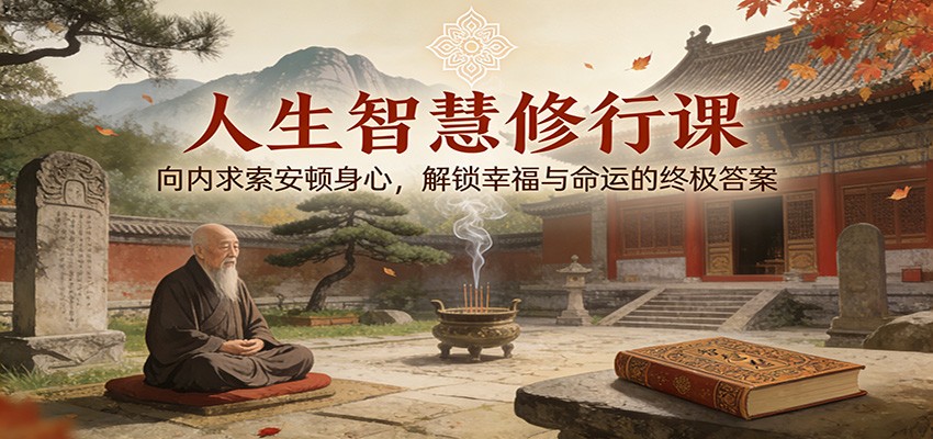 人生智慧修行课：向内求索安顿身心，解锁幸福与命运的终极答案-副业资源网