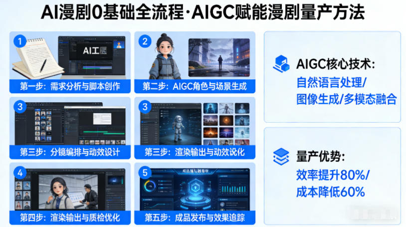 AI漫剧0基础全流程，快速掌握AIGC赋能的漫剧量产方法-副业资源网