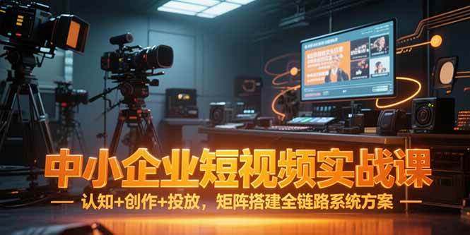 （15249期）中小企业短视频实战课，认知+创作+投放，矩阵搭建全链路系统方案-副业资源网