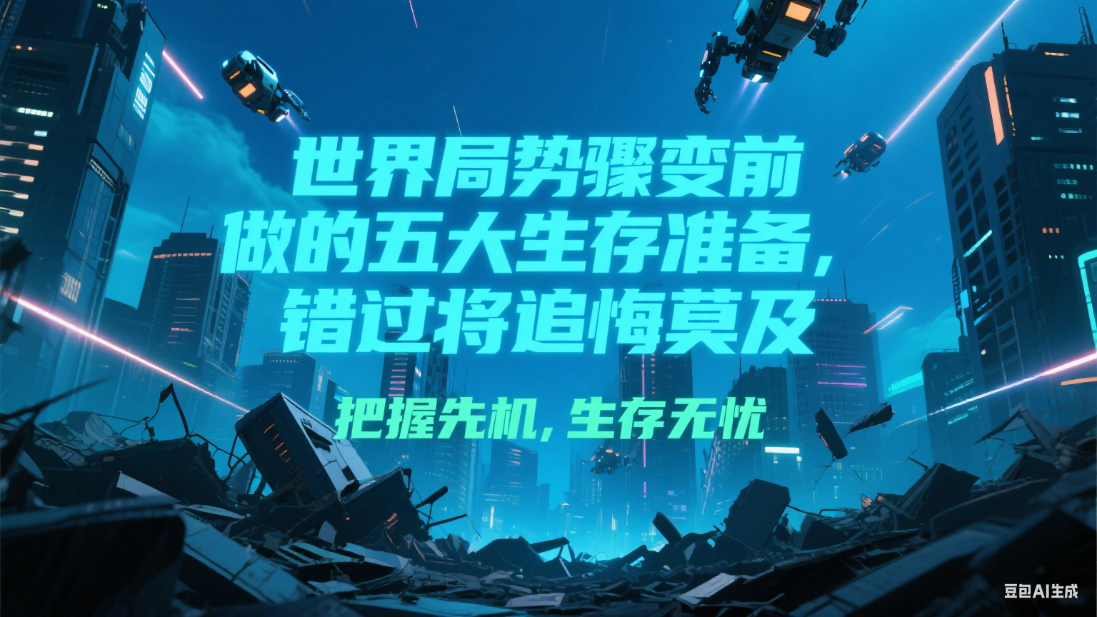 付费文章《世界局势骤变前必做的五大生存准备，错过将追悔莫及》-副业资源网