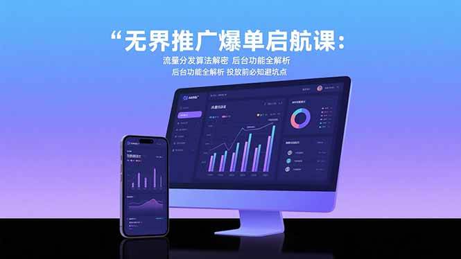 （15567期）无界推广爆单启航课：流量分发算法解密 后台功能全解析 投放前必知避坑点-副业资源网
