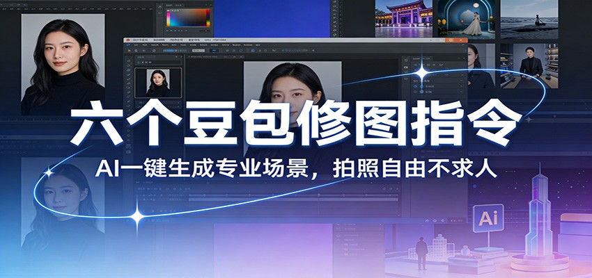 六个豆包修图指令：AI 一键生成专业场景，拍照自由不求人-副业资源网