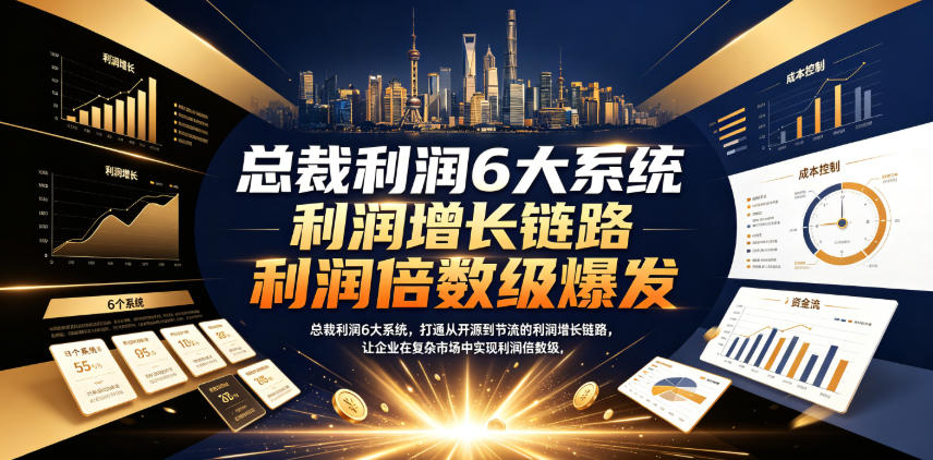总裁利润6大系统，打通从开源到节流的利润增长链路，让企业在复杂市场中实现利润倍数级爆发-副业资源网