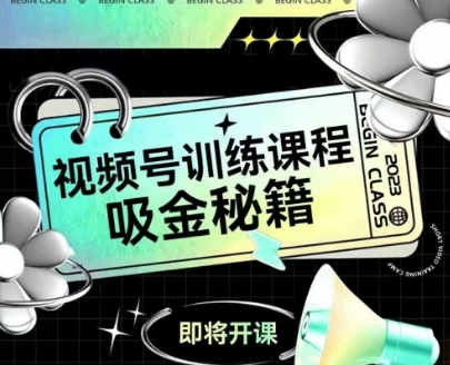 如何做好视频号，视频号训练课程，吸金秘籍-副业资源网