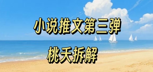 小说推文项目操作全流程第三弹，0粉就能做，门槛低非常适合新手-副业资源网