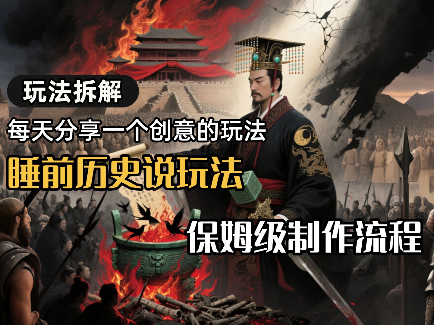 13条作品涨粉24.5万，全流程拆解睡前历史说，保姆级教程-副业资源网