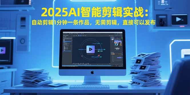 （15504期）2025AI智能剪辑实战：自动剪辑1分钟一条作品，无需剪辑，直接可以发布-副业资源网