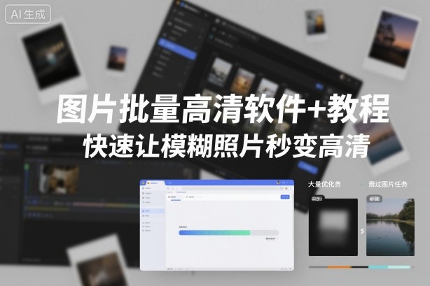 图片批量高清软件+教程,快速让模糊照片秒变高清-副业资源网