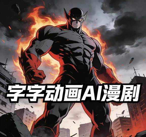 字字动画AI漫剧2026年第1期系统课程，小白看完就能学会实操的漫剧课，单人月收1-3W-副业资源网