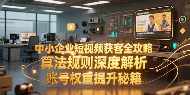 （15326期）中小企业短视频获客全攻略，算法规则深度解析，账号权重提升秘籍-副业资源网