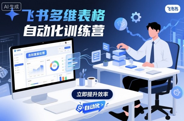 飞书多维表格自动化训练营，手把手教你告别重复处理，用多维表格开启高效办公新模式-副业资源网