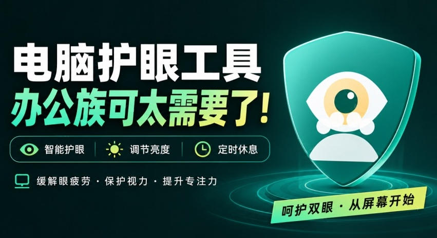 天天盯着个屏幕,没护眼工具怎么行?免费电脑蓝光护眼应用来了,还有宠物定时提醒你休息护眼宝-副业资源网