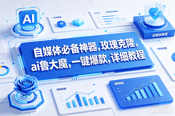 （17964期）玫瑰克隆工具，鲁大魔ai软件，自媒体的神器，一键爆款，50多个功能的详细教程。-副业资源网