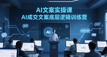 AI文案实操课，AI成交文案底层逻辑训练营-副业资源网