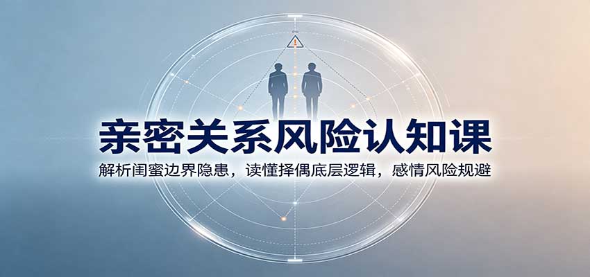 亲密关系风险认知课：解析闺蜜边界隐患，读懂择偶底层逻辑，感情风险规避-副业资源网