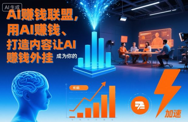 AI賺钱联盟，用AI賺钱、打造内容让AI成为你的賺钱外挂-副业资源网