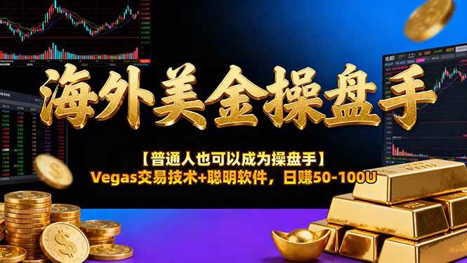 (16677期)海外美金操盘手技术【普通人也可以成为操盘手】Vegas交易技术+聪明软件,日赚50-100U-副业资源网