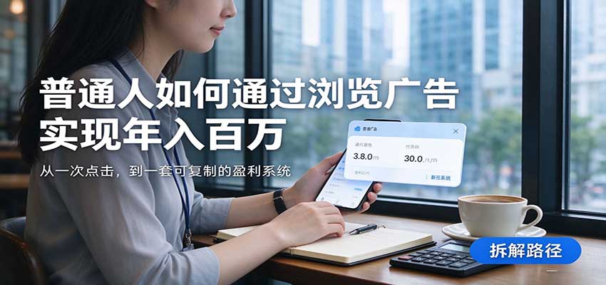 2026最新技术24小时全自动浏览广告,全网独家,单台设备日入200+,支持实地学习考察-副业资源网