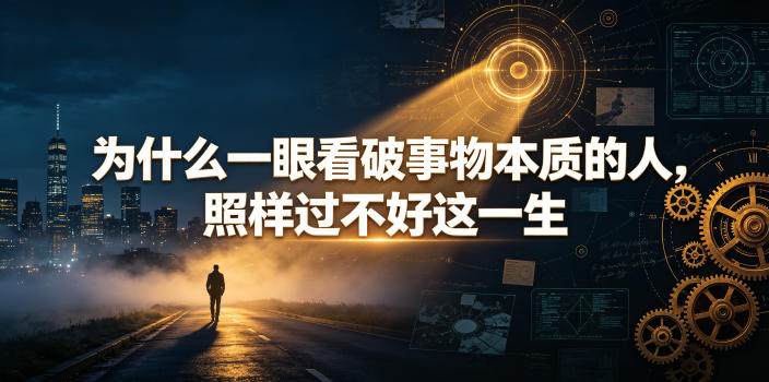付费文章：为什么一眼看破事物本质的人，照样过不好这一生-副业资源网