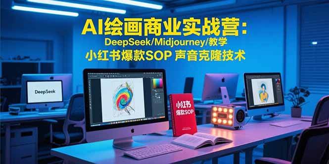 （15460期）AI绘画商业实战营：DeepSeek/Midjourney/教学 小红书爆款SOP 声音克隆技术-副业资源网