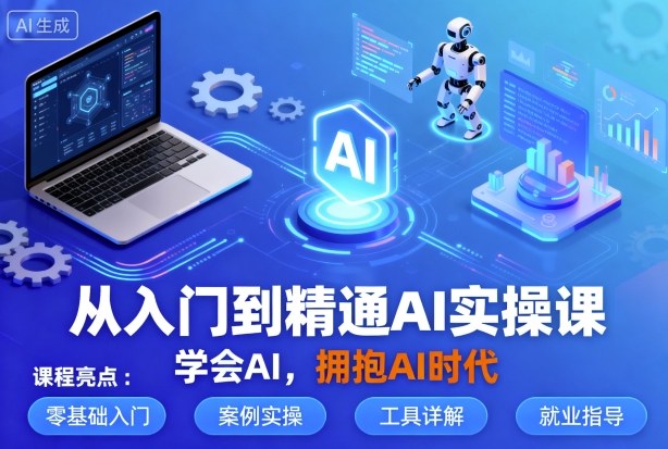 从入门到精通AI实操课，学会AI，拥抱AI时代-副业资源网
