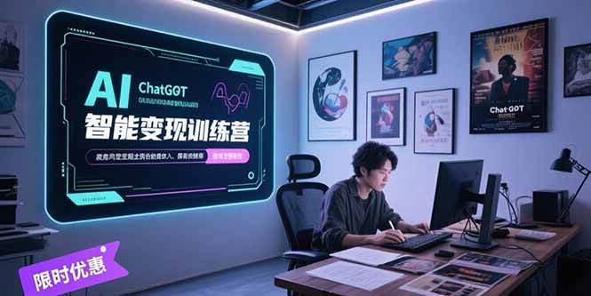 （15389期）AI智能变现训练营，ChatGPT写作变现，电影解说制作，图文带货方法论-副业资源网