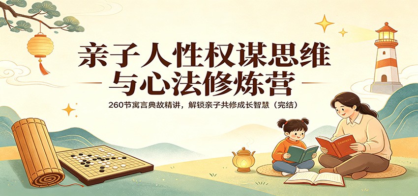 亲子人性权谋思维与心法修炼营：260节寓言典故精讲，解锁亲子共修成长智慧（完结）-副业资源网
