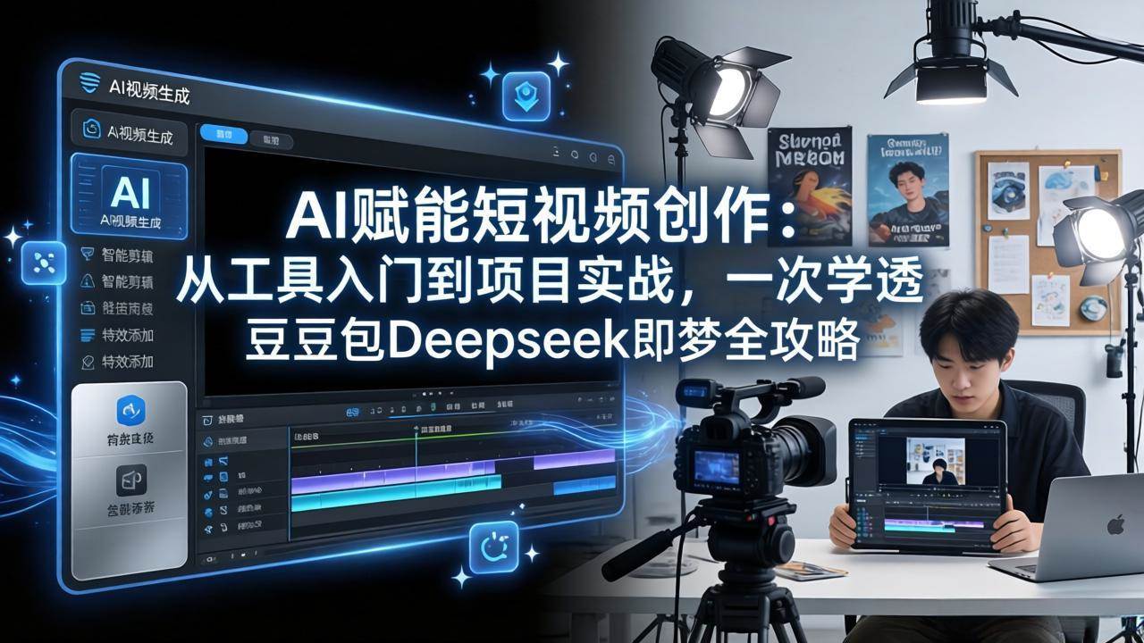 （17762期）AI赋能短视频创作：从工具入门到项目实战，一次学透豆包Deepseek即梦全攻略-副业资源网