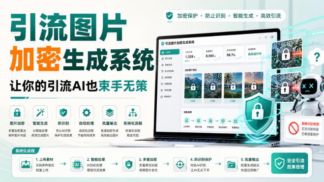 引流图片加密生成系统,让你的引流AI也束手无策-副业资源网